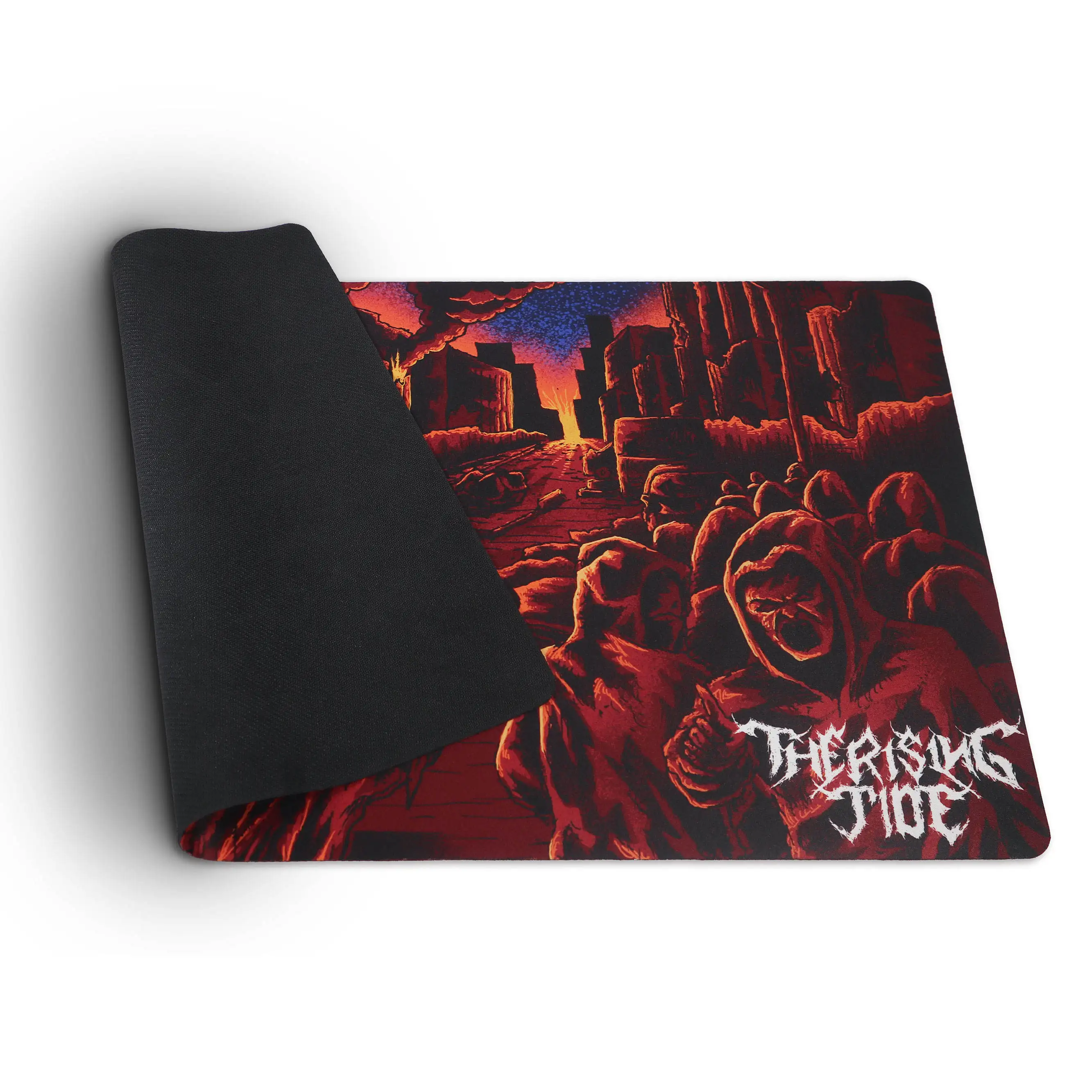 Quality Rubber Textured RGB Table Mat Personalized Sublimation Printed Warm Cartoon Pattern Water Proof Non Slip a31