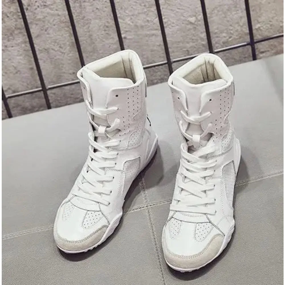 Women Shoes White High Top Sneakers Spring Summer Women Casual Shoes Fashion Shoe Breathable Solid Color Flat With Shoes