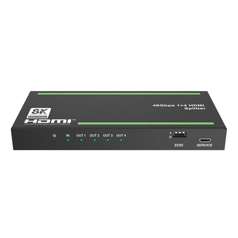 NewNew in stock 8K60Hz/4K120Hz hdmi Splitter 1x4 VRR HDR Scaler Output SPDIF OUT 4 Port