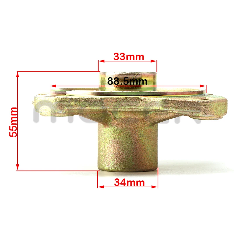 23T M10*4 STUD 110mm Rear Wheel Hub Fit for China Chinese ATV 110cc 125cc 150cc Go Kart Golf Cart Buggy Quad Bike Accessories