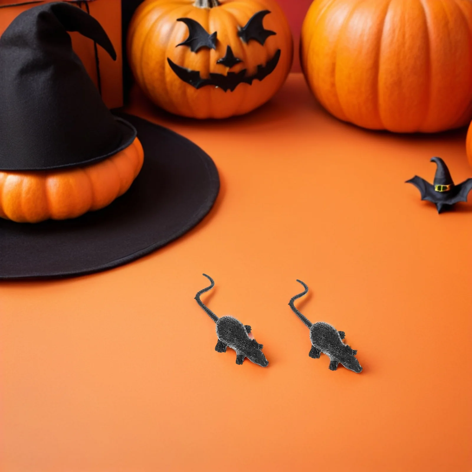 หนูปลอมเหมือนจริง 20 ชิ้น สำหรับงานปาร์ตี้บ้านผีสิง ของตกแต่งตลกขบขัน สร้างความตกใจ