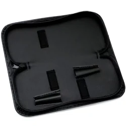 Haircut Scissors Bag Salon PU Leather Zipper Portable Pouch Box Hairdressing Hairstyling Scissors Case Barbershop Accessories