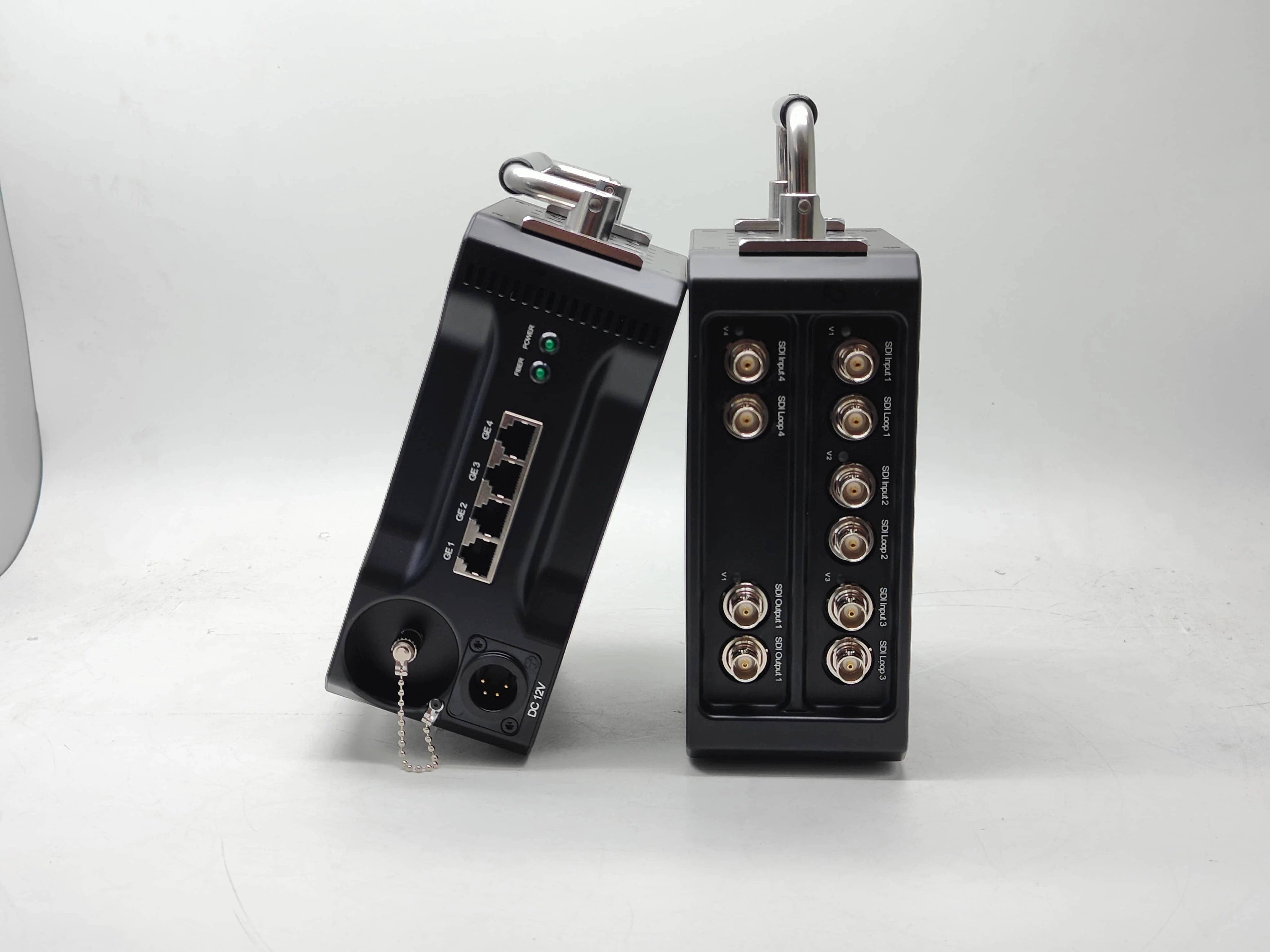 Portable 12G SDI Fiber Transmission Gear With 1GB Ethernet