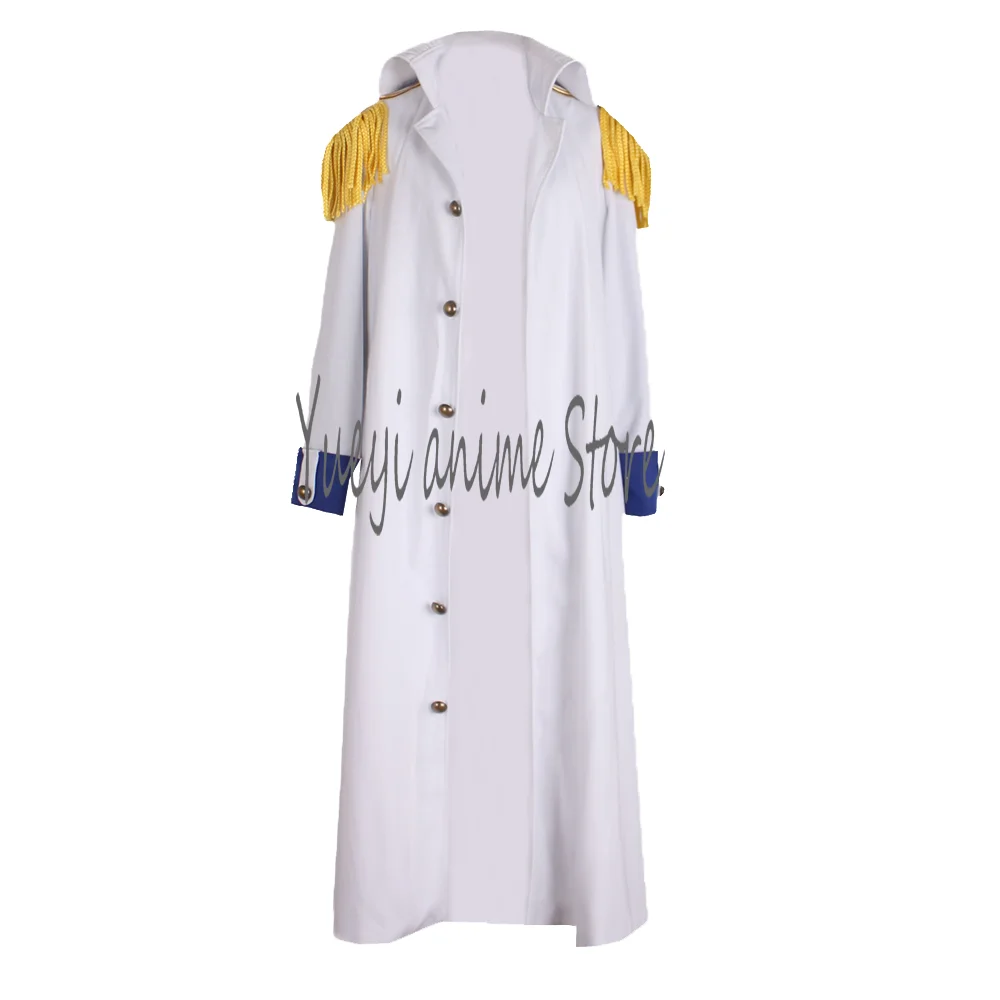 

Cosplay Aokiji Kuzan Navy Admiral Costume men women white Uniform Cape coat Halloween Carnival Cos