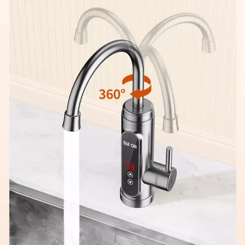 Household electric water faucet heater instant heating kitchen fast water heating hot water tap instant