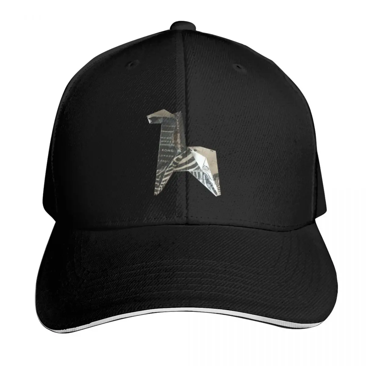 Origami zebra paper folded animal Baseball Cap Six Panel Structured Crown Sun Protection UPF 50+ Breathable Mesh Back