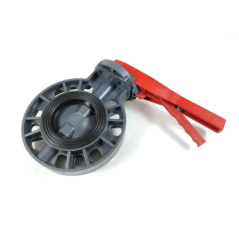 Manual Control Plastic UPVC Flange with Handle PVC Butterfly Valve for Water Flow General Application