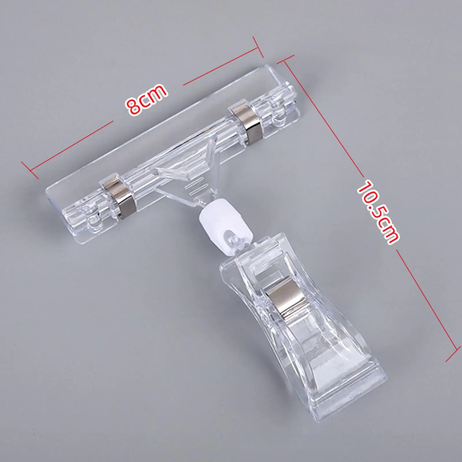 20 Pieces Sign Clips Clip on Tag Holder Stand for Shops Business Exhibition
