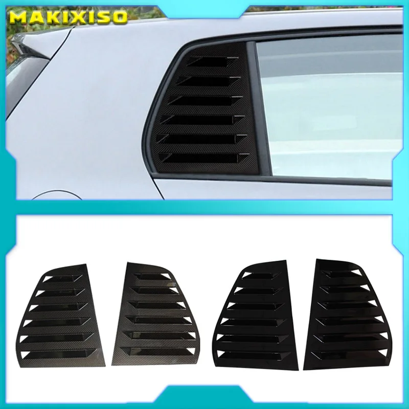 For Volkswagen VW Golf 6 MK6 2008-2012 Car Rear Window Shutter Cover Trim Window Louver Side Vent Auto Decoration