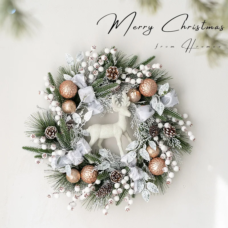 Christmas Drop Wreath Ornament, Decorations for Home, Adornos 2024, New Year Sales