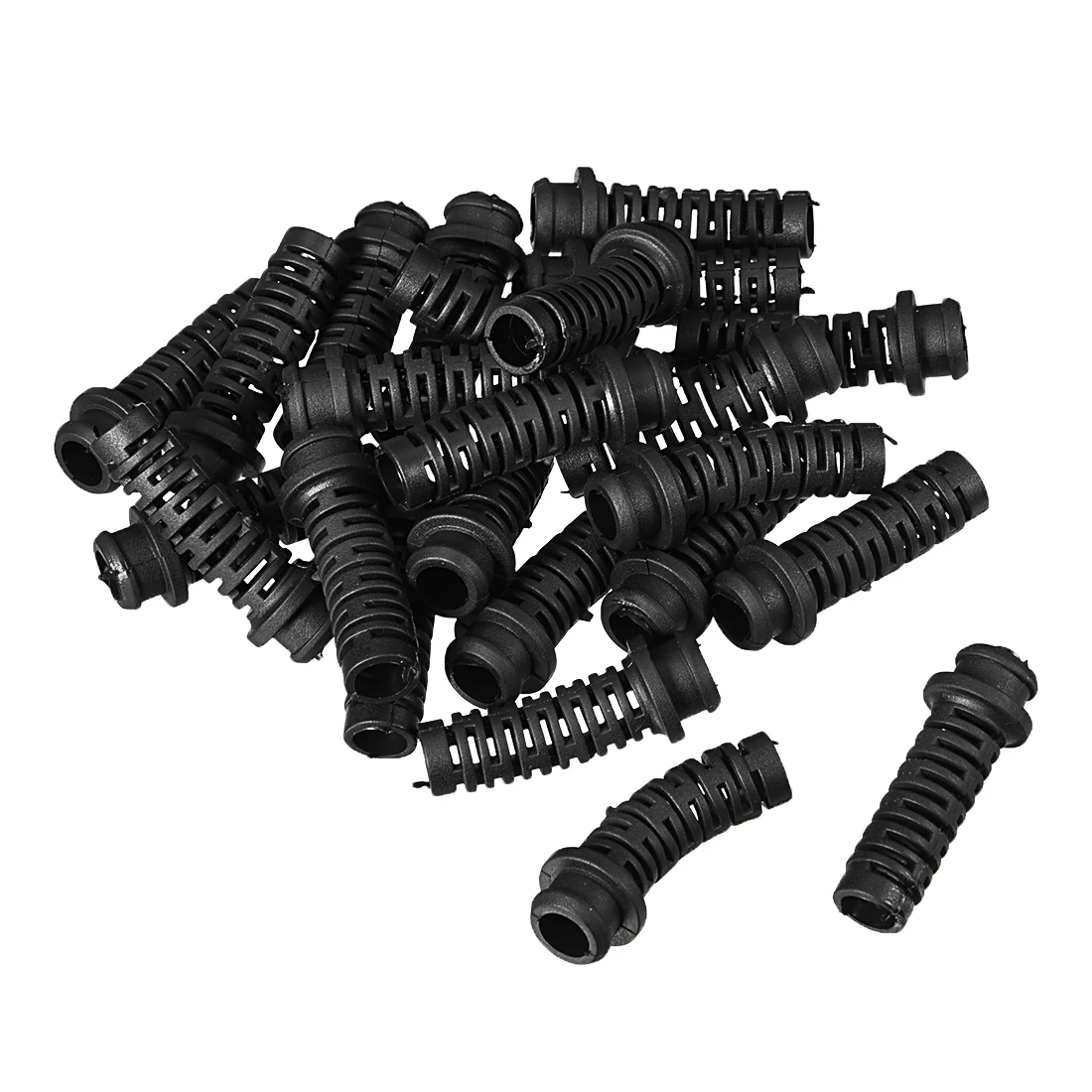 

25pcs 6mm Cable Wire Sleeving Cable Gland Connector PVC Strain Relief Cord Boot Protector Power Tool Hose for Cellphone Charger