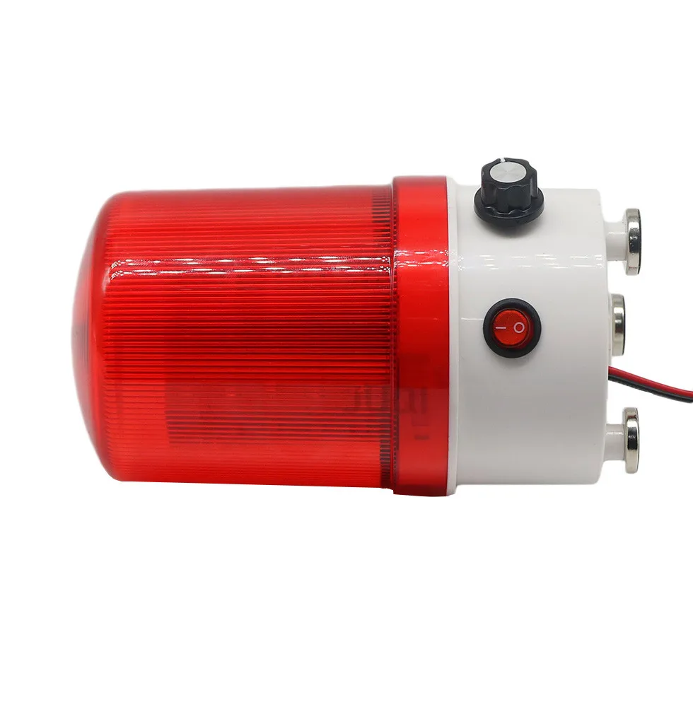 New sound and light alarm 220v24v12v rotary warning light adjustable volume led sound and light integrated alarm indicator light