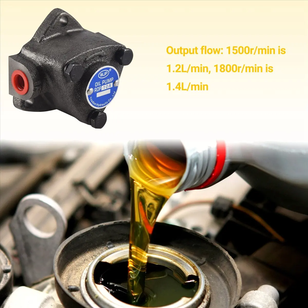 A58Z  Top Cycloid Oil Pump -10A Triple-cornered Pump Small Gear Pump for Lubrication