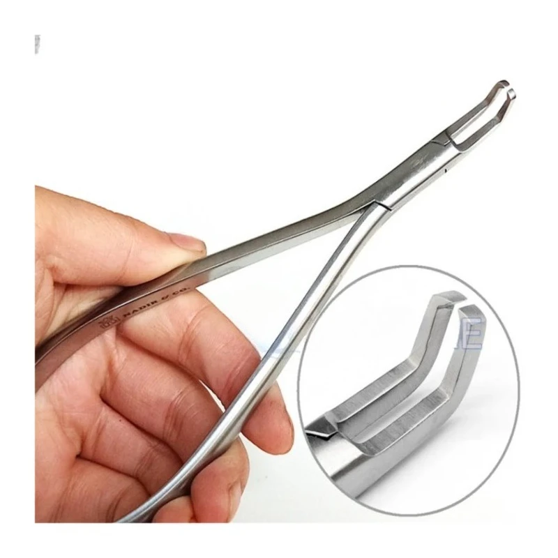 Long Handle Lab Orthodontics Brackets Removing Plier Tool Lab Ortho Brace Bracket Remover Forcep for Lingual Brackets Removing