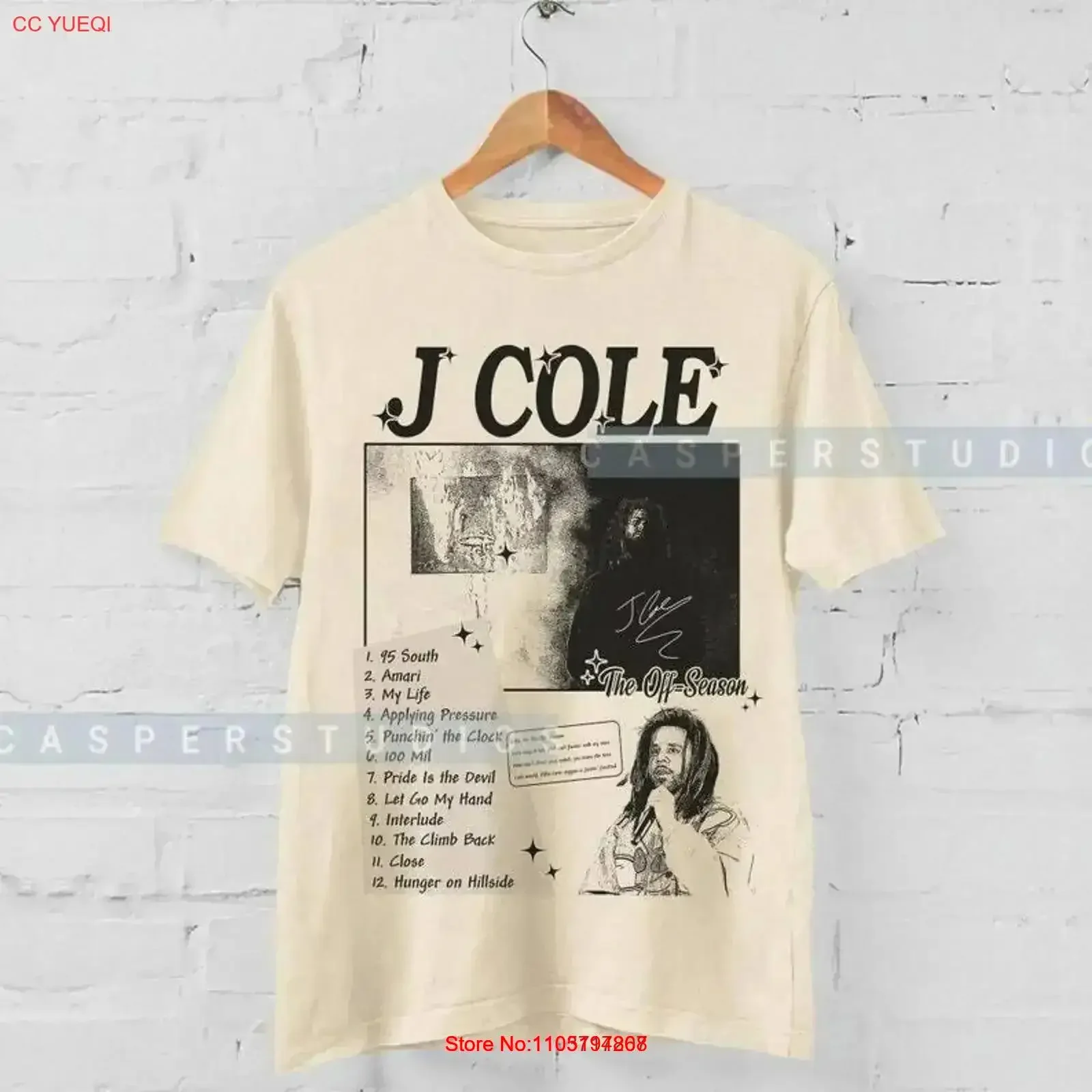 J Cole Rapper Fan GifT T Shirt Love Sand classic NH17097 vintage Washed Stylish homme Casual Breathable Versatile vintage