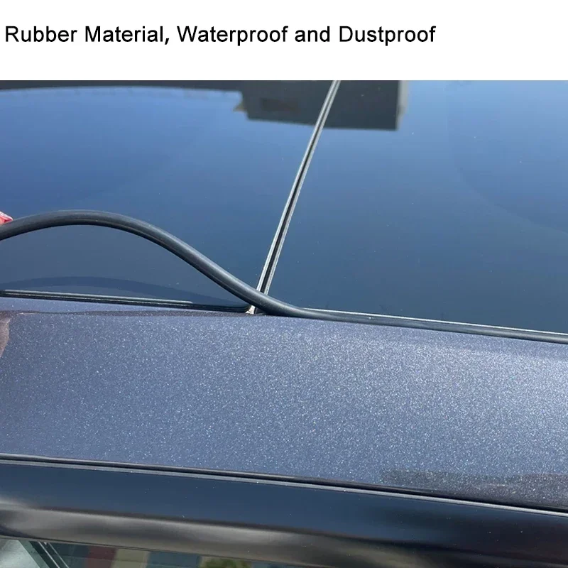 

Tesla Model 3 Y Sunroof Skylight Sealing Strip Kit Elastic Band Wind Noise Reduction Quiet Rubber Dustproof Roof Seal for Car