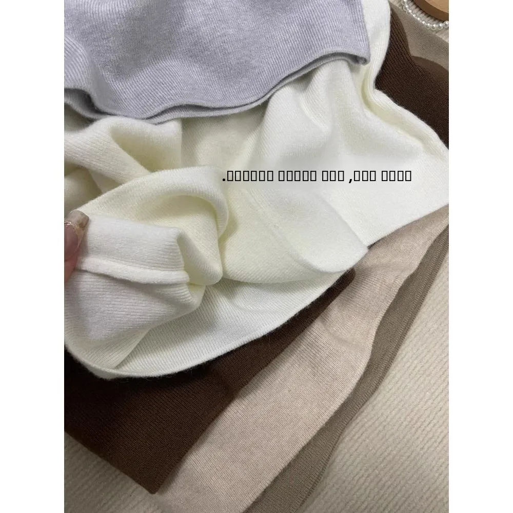 تنوعا الأساسية محبوك طويل Sve f عالية الياقة المرأة قاعدة irt سليم صالح بسيط اللون ملابس داخلية الخريف الشتاء