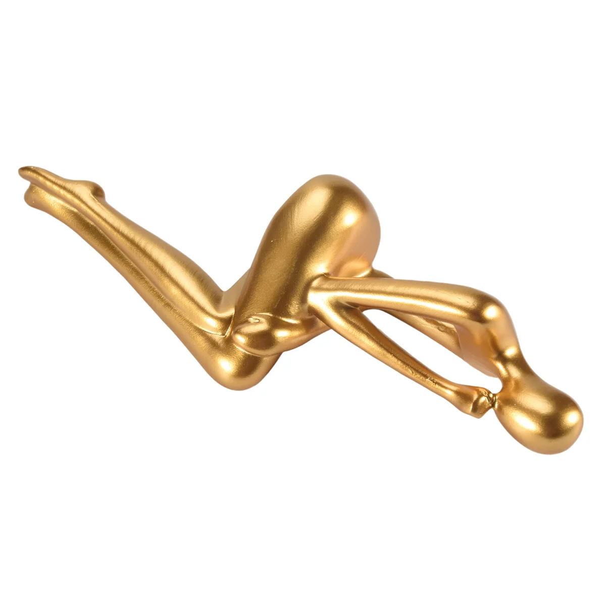 【HOT N07R】  Statue Abstract Figure Sculpture Small Ornaments Resin Statue Home Gold Abstract Statue Decor C