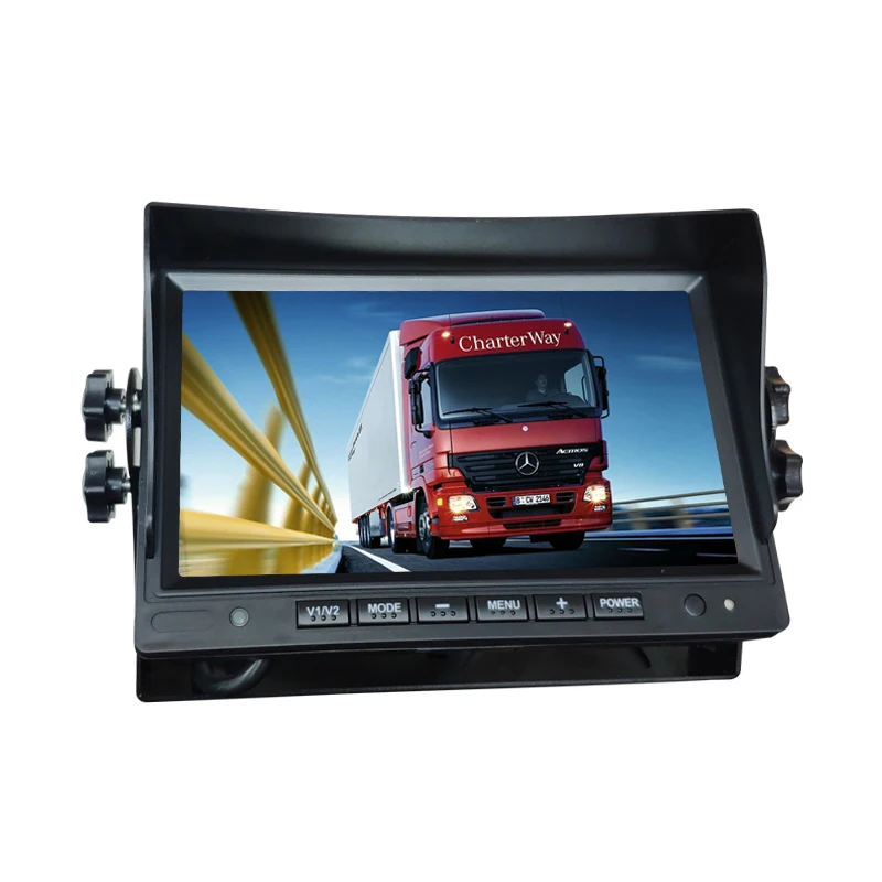 7 Inch Car Electronic Devices Car Monitor Car TV Monitor For Truck Camera Support Bus Rv Van Dvd Reverse Camera