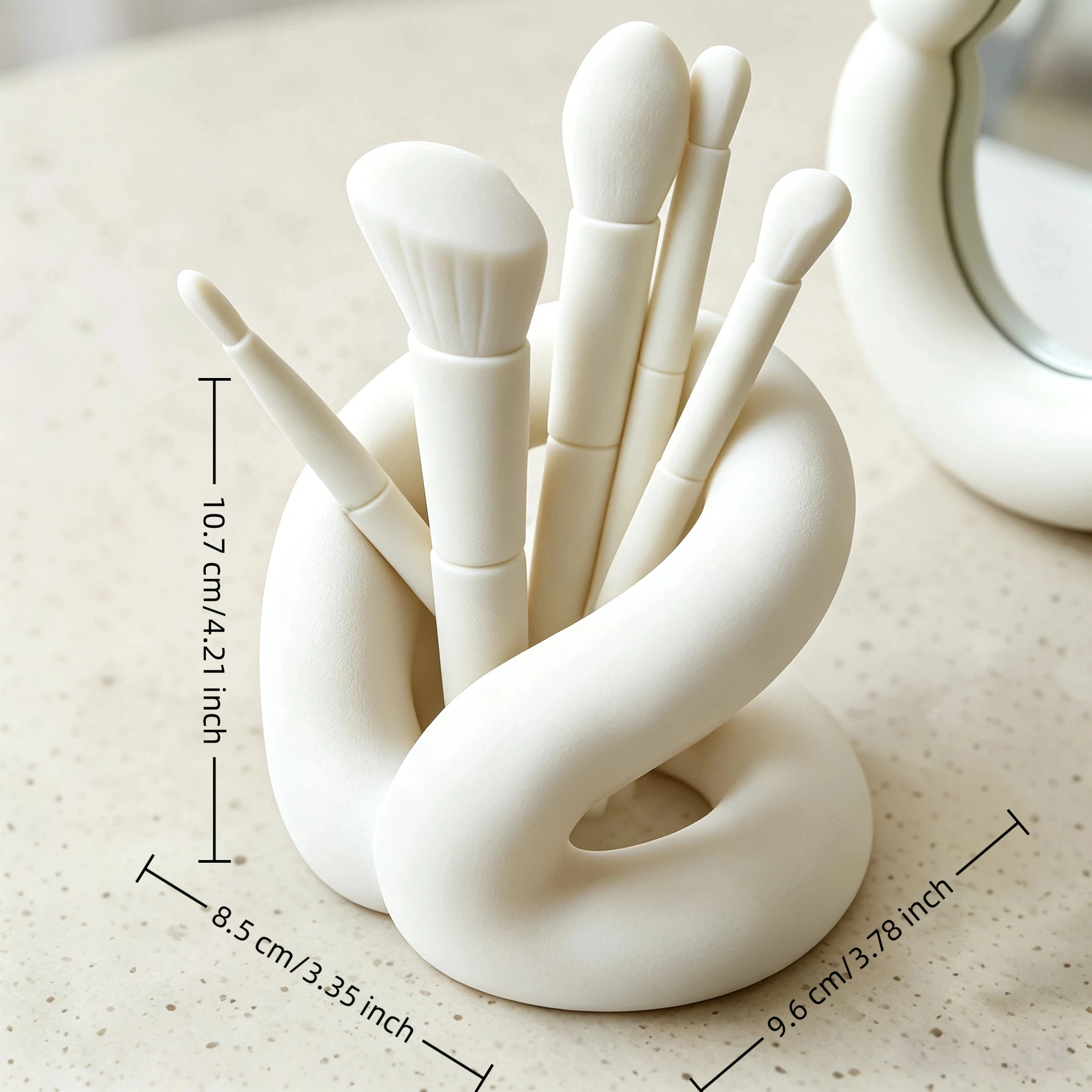 Alien makeup storage rack, toothbrush holder, decorative storage rack, 3D printed PLA material desktop aesthetic decoration