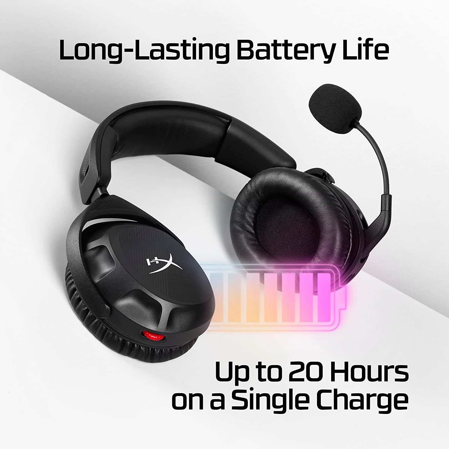 2024 HyperX Cloud Stinger 2 Wireless Gaming Headset Compatible with PC Noise-cancelling Swivel-to-mute Microphone lasts 20 hours