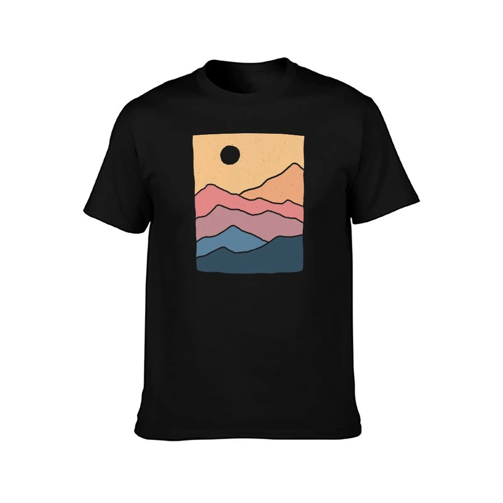 Range of Color T-Shirt, Summer Casual Cotton Tee, Oversized Streetwear Tops, Vintage Graphic Print, Loose Fit Short Sleeve