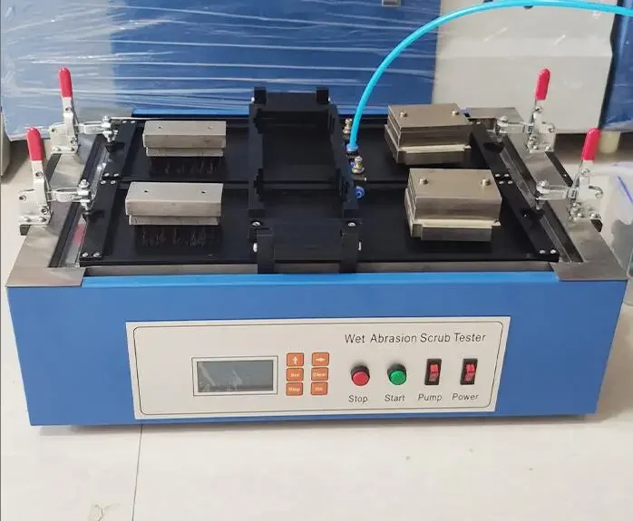 JTX-II جهاز اختبار فرك التآكل الرطب آلة اختبار قابلية الغسل لمختبر الطلاء المعماري