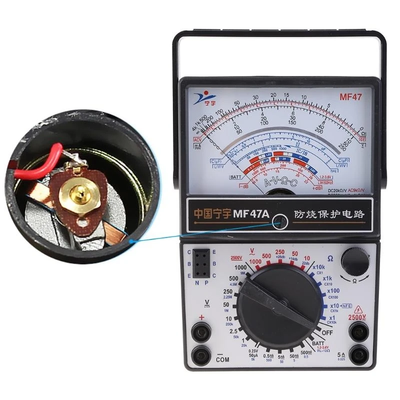 E06B Amperemeter Meter Multimeter ความแม่นยำสูงเครื่องจักรกลไนแอมป์มิเตอร์