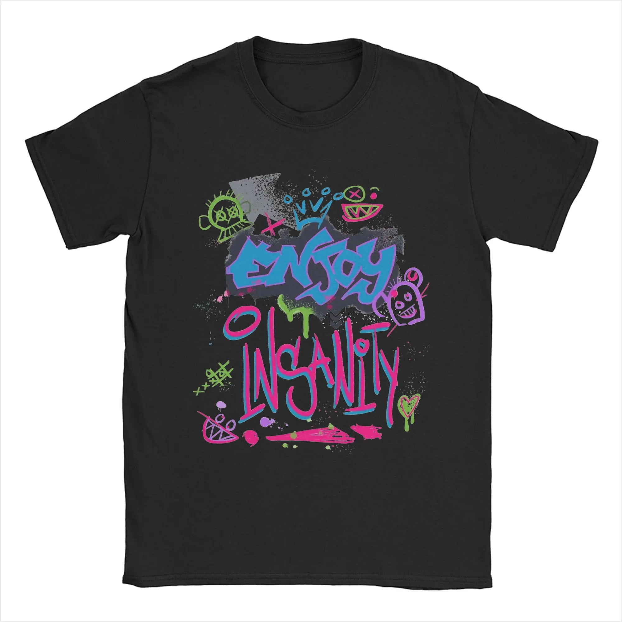 Enjoy Insanity Arcane Jinx Men T Shirt  Novelty Tees Short Sleeve Round Neck T-Shirt Cotton 4XL 5XL Clothing