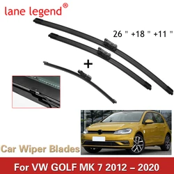 Набор щёток стеклоочистителя LHD для VW Golf MK 7 2012-2020 2019 2018 2017 2016 2015, 26 дюймов 18 дюймов 11 дюймов