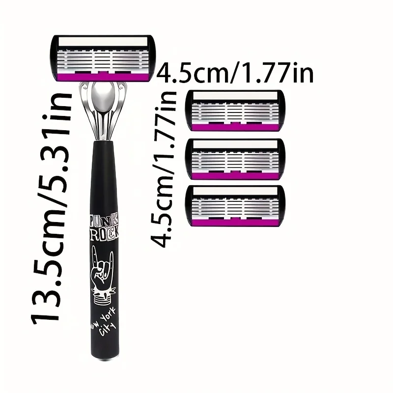 ماكينة حلاقة آمنة للرجال عالية الجودة مكونة من 6 طبقات من الفولاذ المقاوم للصدأ الألمانية شفرات حلاقة يدوية تحل محل رأس القاطع