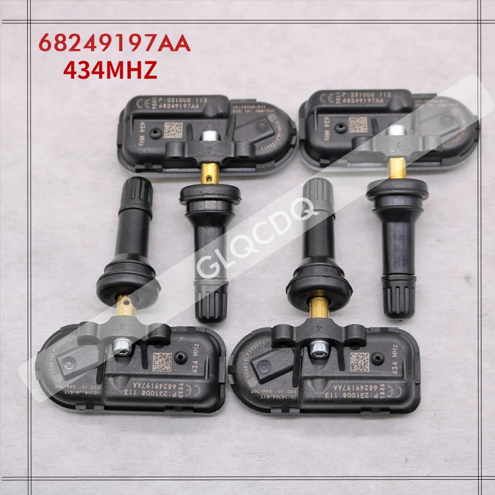 Cho 2013-2020 Jeep Cherokee TPMS 433 Mhz Cảm Biến Áp Suất Lốp TPMS Jeep Lốp Áp Suất Không Khí 68249197AA 68239720AB 68239720AC