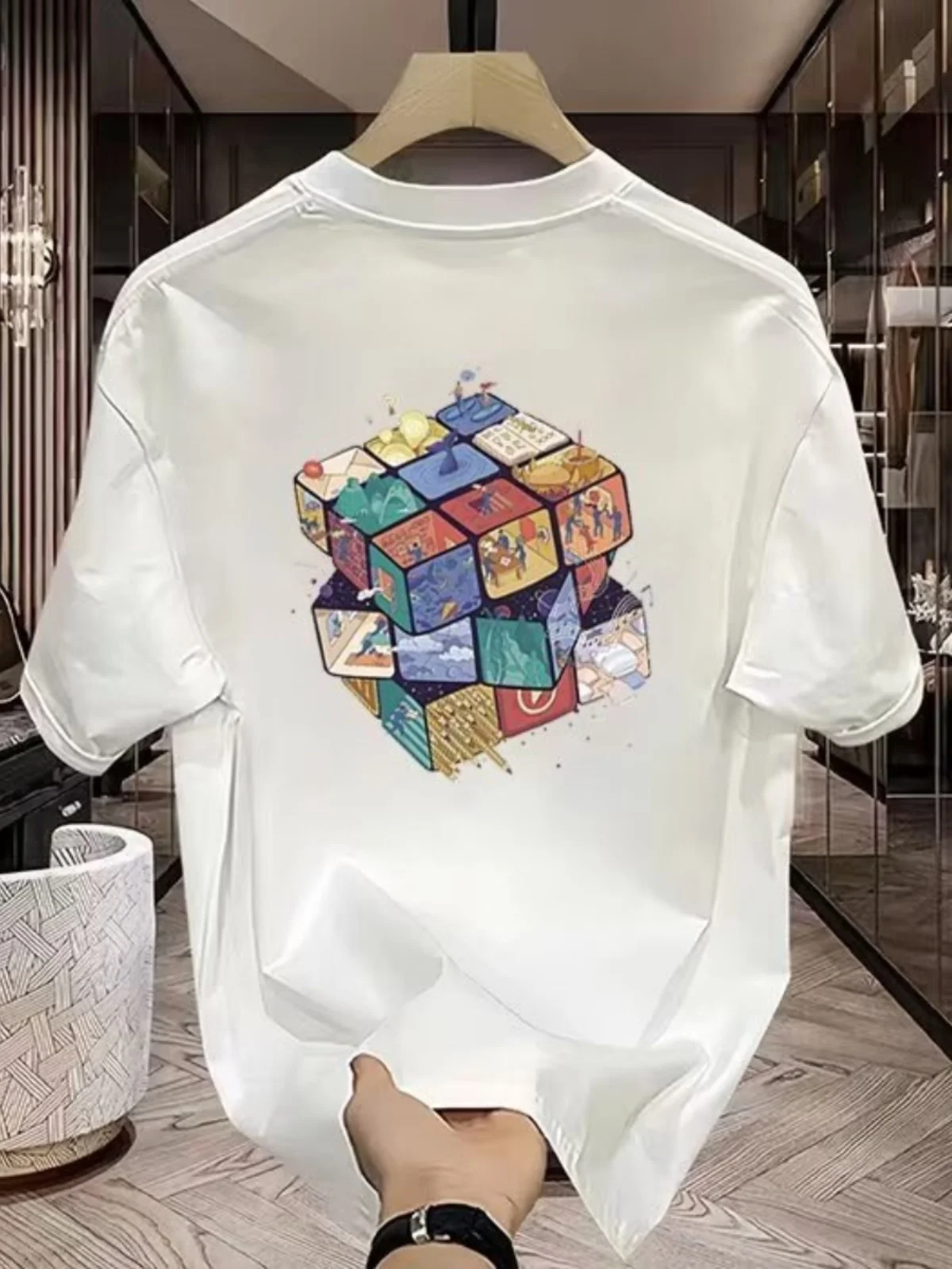 

American Sle Luxury ex Pure Cotton ort Sve T-irt Brand Logo Print Casual Faion Summer Top for Men And Women