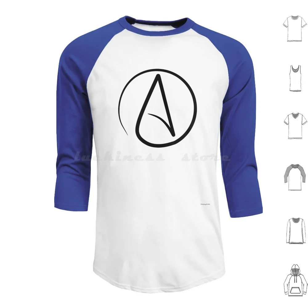 International Atheist Symnbol Hoodie cotton Long Sleeve Symbol Atheist Atheism International Atheist Symbol International