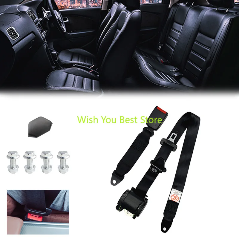 Three point seat belt assembly, small car, driver's car, sedan, automatic retractable emergency lock, safety belt