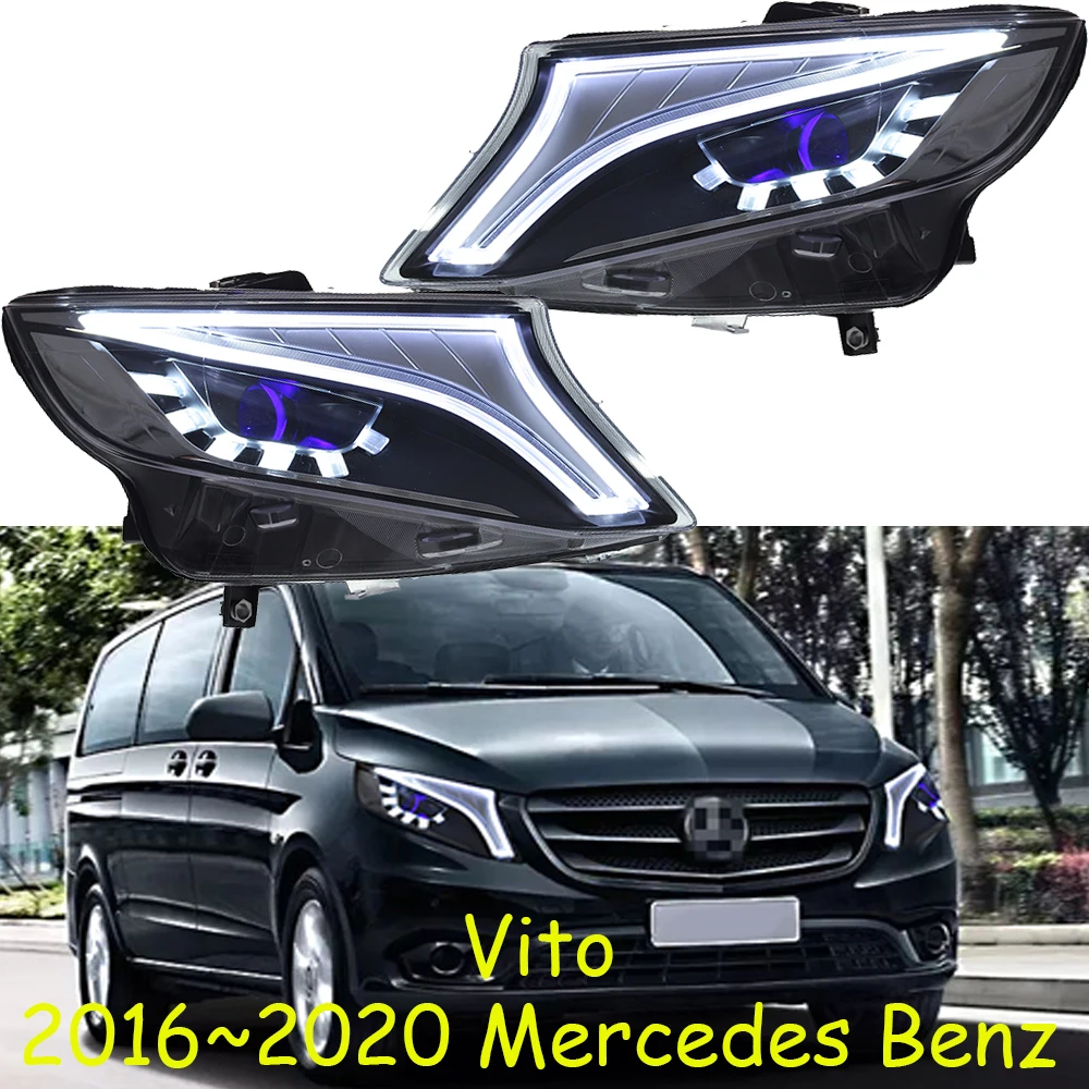 

Автомобильный бампер W447 V260 фара для Mercedes Benz Vito фара 2016 ~ 2020y автомобильные аксессуары светодиодный для Benz Vito противотуманная фара