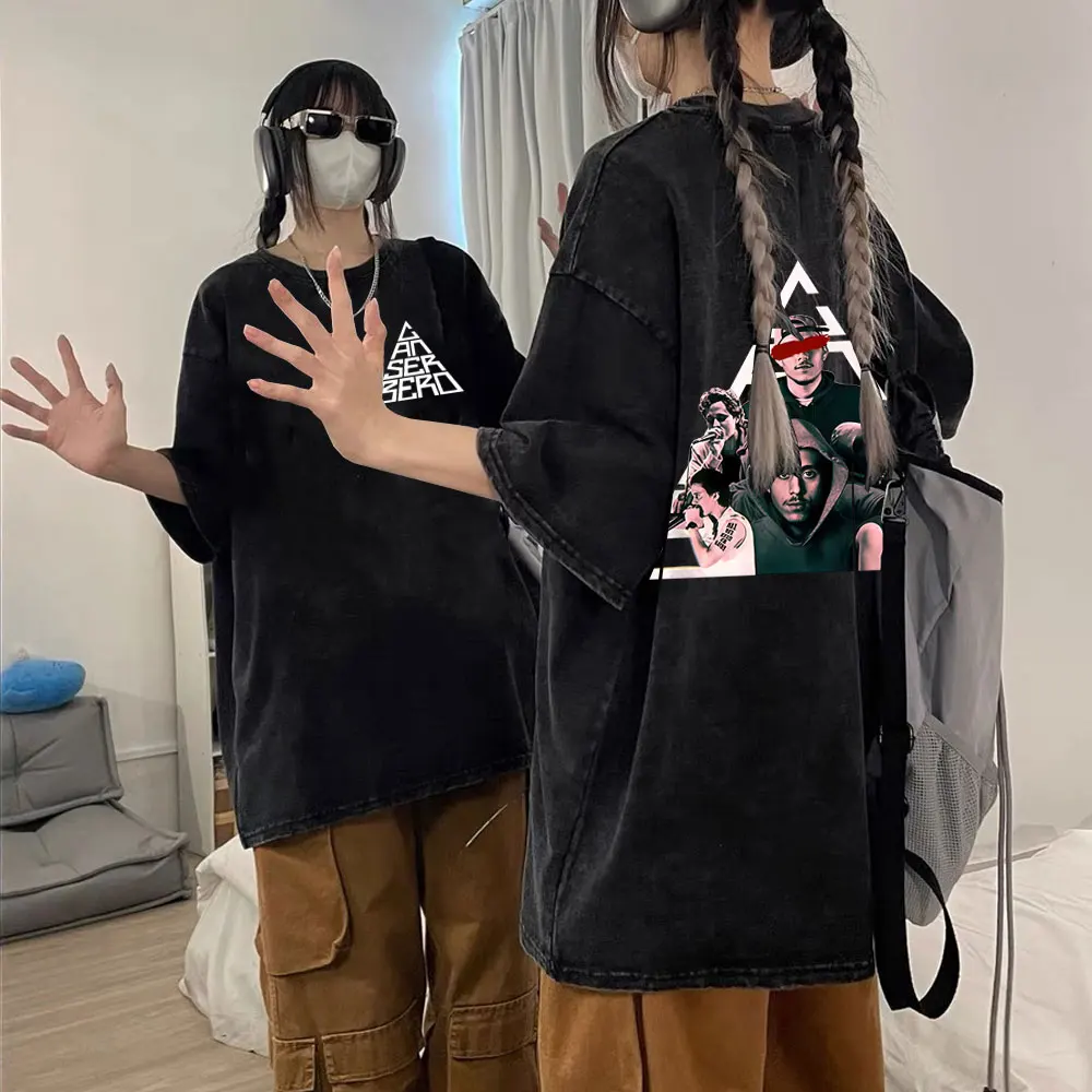 

Washed Vintage Rapper Canserbero All We Need Is Love T-shirt Men Hip Hop Fashion Oversized T Shirt Male Casual Cotton T-shirts