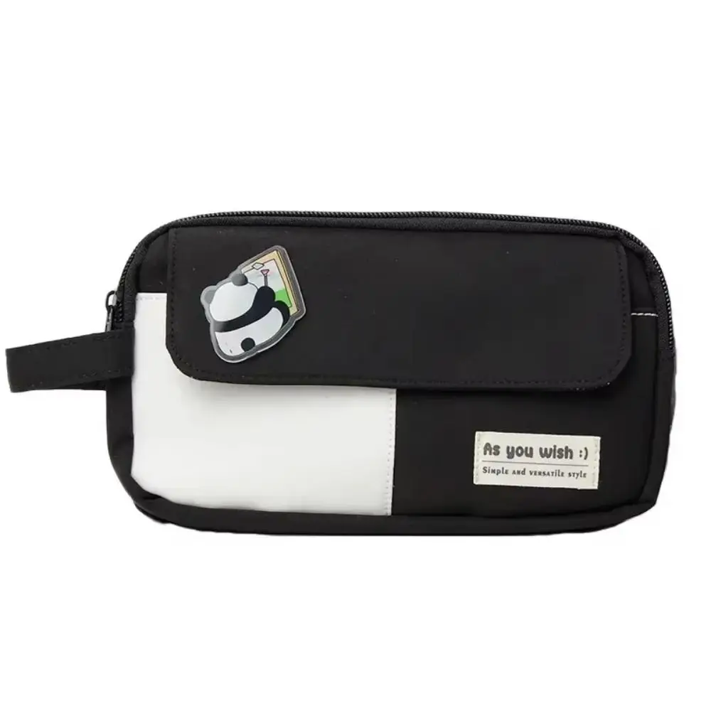 Ins เกาหลี 3 ชั้นปากกาแบบพกพากระเป๋าซิป Anti Fouling ดินสอ Oxford ผ้าขนาดใหญ่ความจุปากกากระเป๋าอุปกรณ์การศึกษา