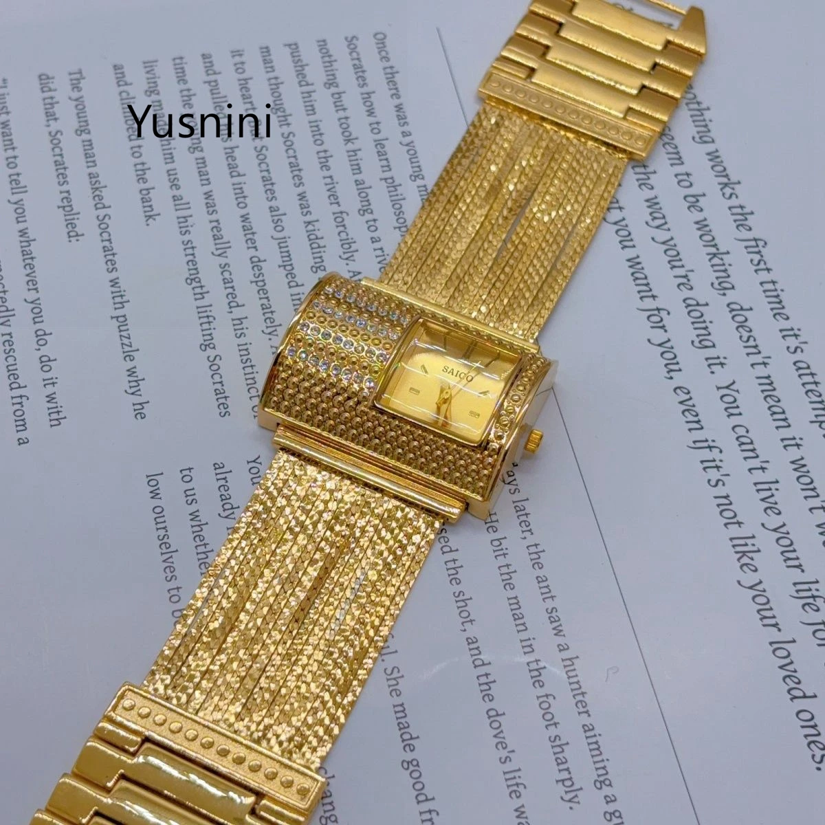 Fashion Dubai 2026 New Personalized Watch Wedding Anniversary Gift Waterproof Watch YY10954