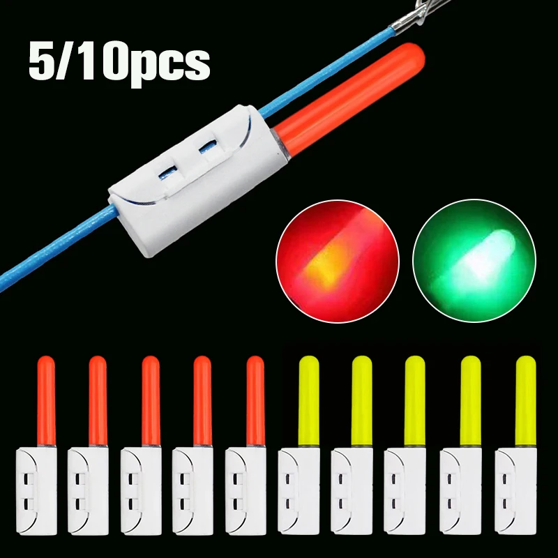 Night Starlight Fishing Rod Floats Red/Green Blasting Flash Bite Alarm Floats (No Battery ) Fishing Floats Accessories