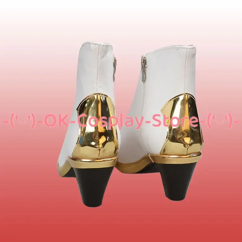 [حسب الطلب] أحذية Genshin Impact Amber التأثيرية أزياء لعب الأدوار الدعامة للهالوين كرنفال عطلة حفلة بولي PU الأحذية الجلدية