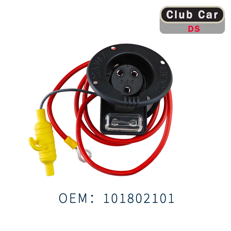 Clubcar DS charging socket with wire golf four-wheeled electric vehicle maintenance OEM 101802101 101802101 1018021-01 101846801