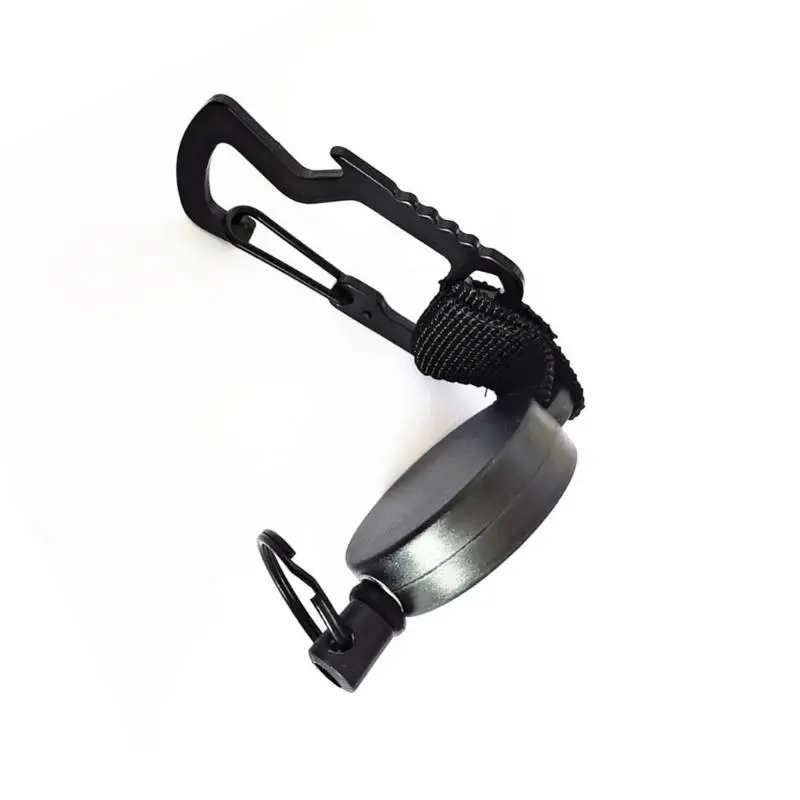 652F Ausziehbarer Schlüsselanhänger, robuster Karabiner-Ausweishalter mit Anti-Drop-Clip und Flaschenöffner-Funktion – Detail 3