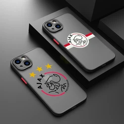 Fashion AFC A-Ajax Logo Phone Case For Apple iPhone 15 14 13 12 11 XS Mini Pro Max 8 7 XR X Matte Frosted Translucent