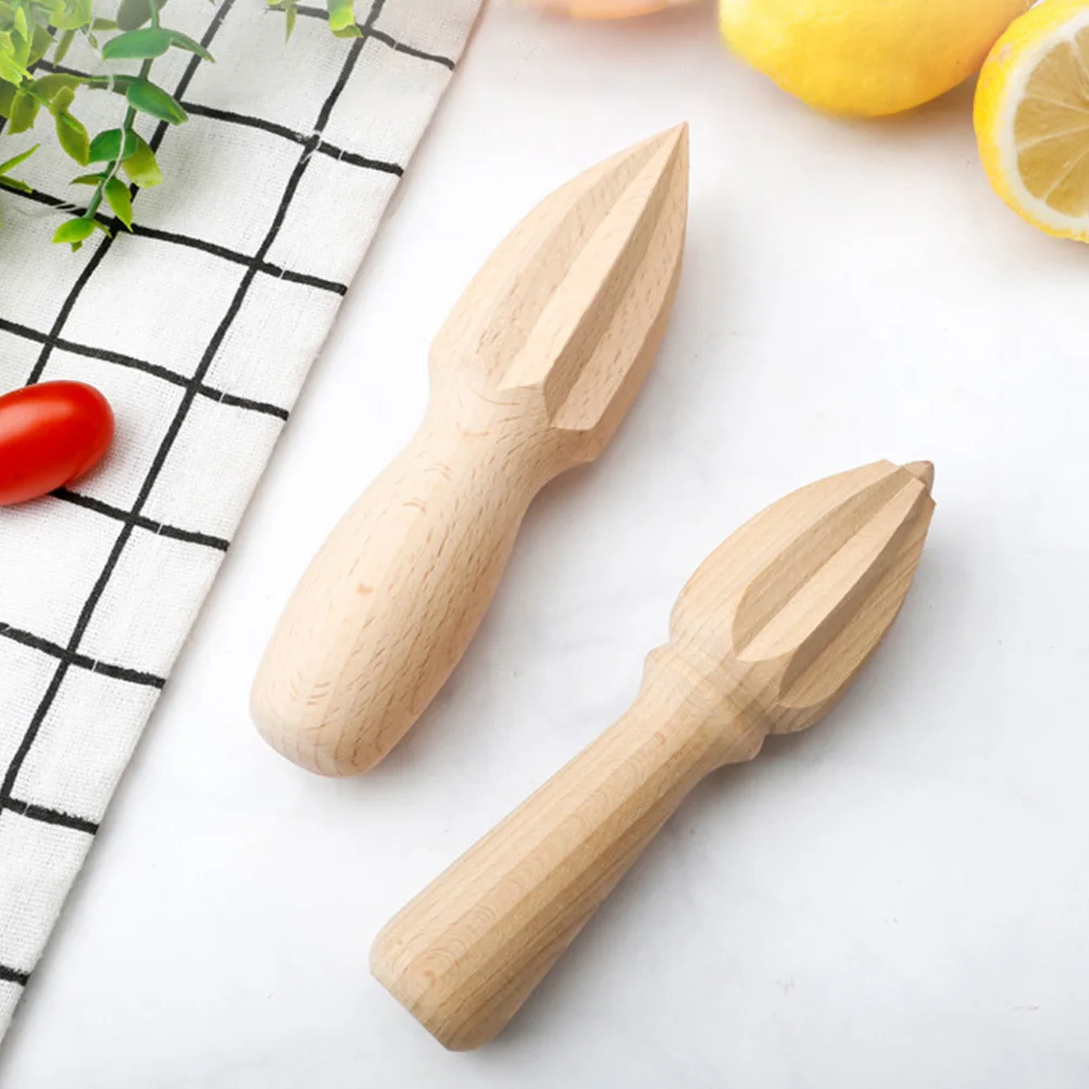

Manual Lemon Juicer Squeezer Wooden Orange Reamer Fruit Press for Kitchen Supplies Wood Grain Design Easy Squeeze No