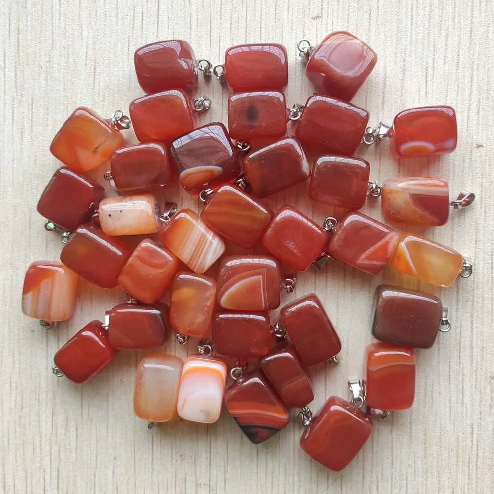 Wholesale 50pcs/lot 2023 hot selling trendy Assorted Natural stone Mixed Irregular shape pendants charms jewelry