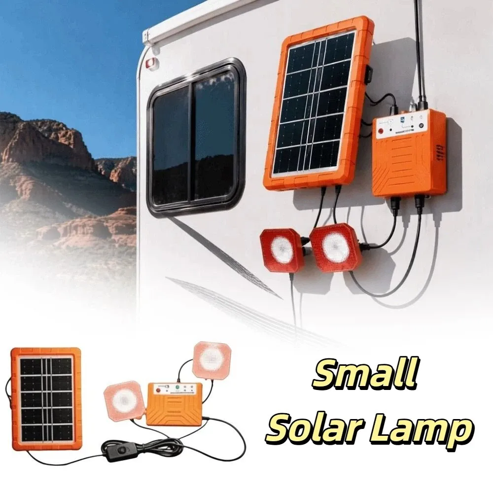 Portable Solar Power Station DIY Accessories Type-C Charging Port Solar Energy Storage System 2W Solar Panel Recyclable