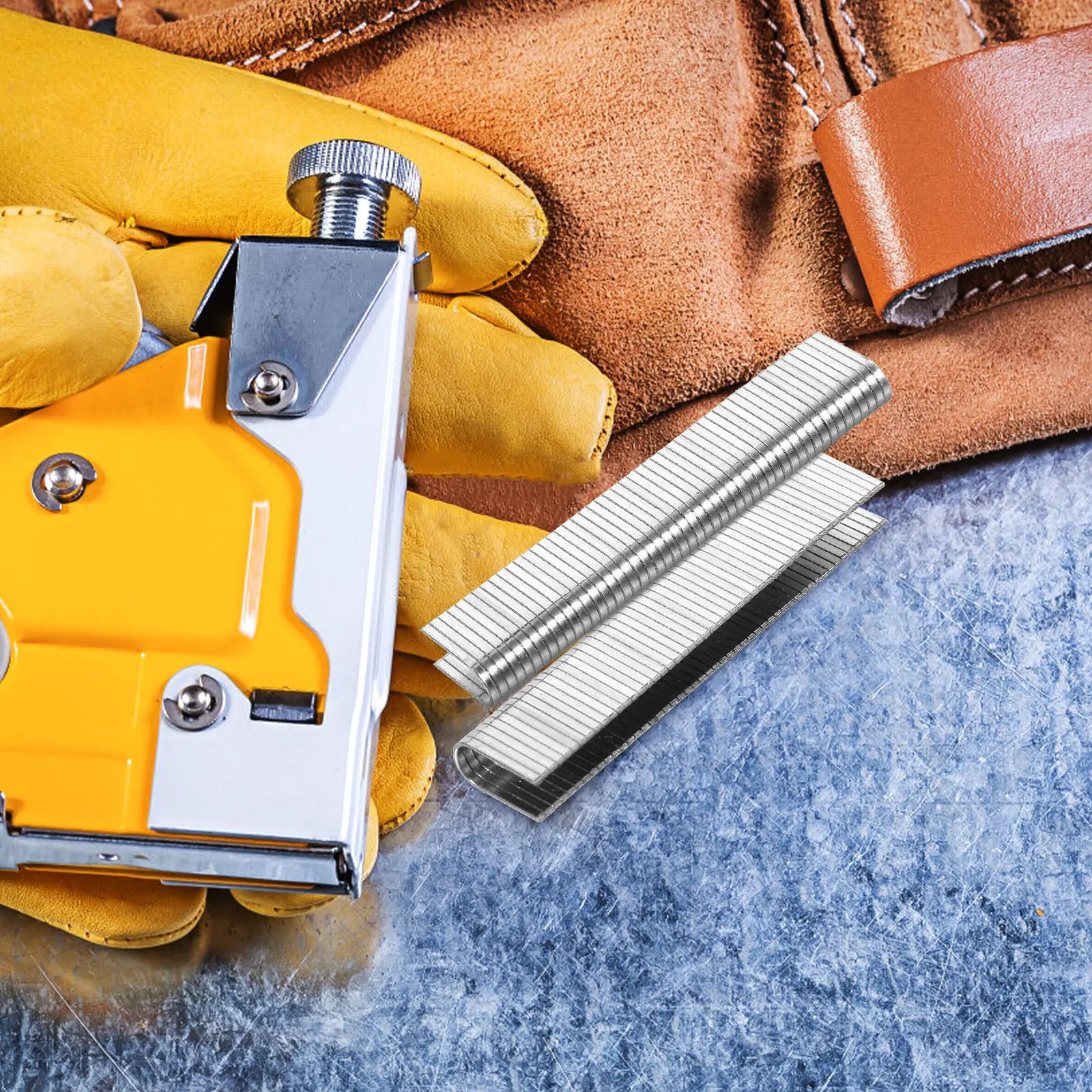 

1000 шт. U-образных пневматических скоб с узкой коронкой, сверхпрочные металлические скобы для деревообработки, обивки, гвозди-гвоздики