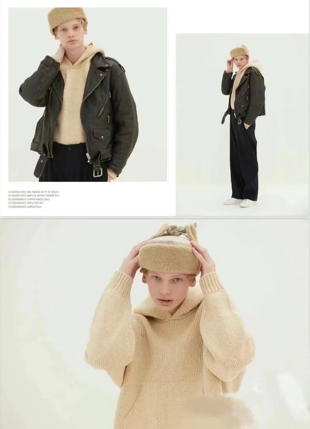 

Visvim Kofu 23AW AMPLUS KNIT HOODIE Wool Knitted Hoodie Sweater Long Sve Youthful Vintage Japanese Sle Winter Wear