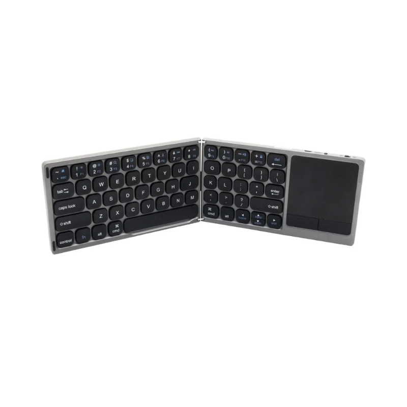 Foldable Keyboard Small Pocket Size BluetoothCompatible Wireless Keyboards Long Battery Life Keypad for Office / Outdoor